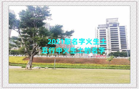 2021取名字火生土 五行中火生土的名字